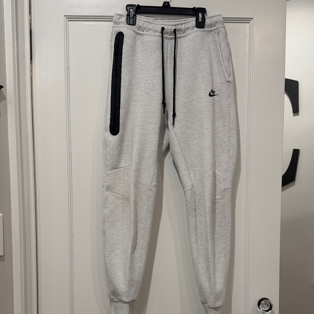 Nike Light Gray Sweatpants with Black Details